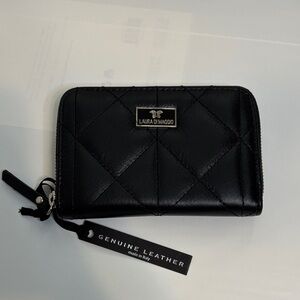 Laura Di Maggio Quilted Black Leather Wallet